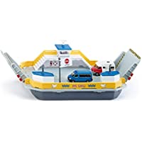 siku 1750 Transbordador de vehículos- Incl. 2 coches de juguete- Flotante- Rampas móviles- 1:50- Metal-Plástico…
